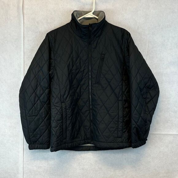 COLUMBIA Women’s Quilted Jacket Small Black Diamond-Stitch Warm Lightweight - Picture 11 of 11
